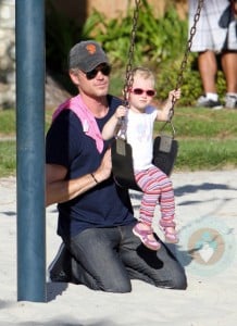 Eric Dane with his daughter Billie At the park