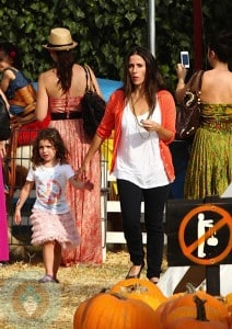 Soleil Moon Frye with daughter Jagger at Mr