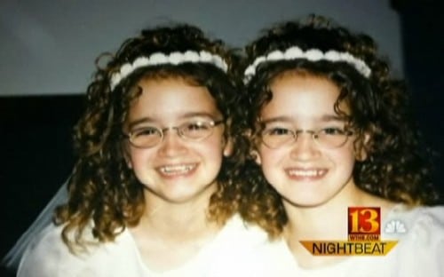 Jessica and Jennifer Patterson as kids