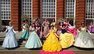All 10 Disney Princesses at Disney’s Rapunzel’s Royal Celebration event in Kensington Gardens in central London