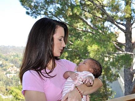 Kristen Davis with daughter Gemma