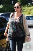 A pregnant Rebecca Gayheart out in LA