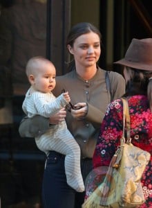 Miranda Kerr with son Flynn in NYC