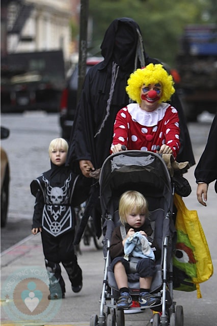 Naomi Watts and Liev Schreiber out with sons Sammy and Sasha for Halloween in NYC