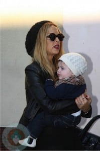 Rachel Zoe and son Skylar Berman in LA