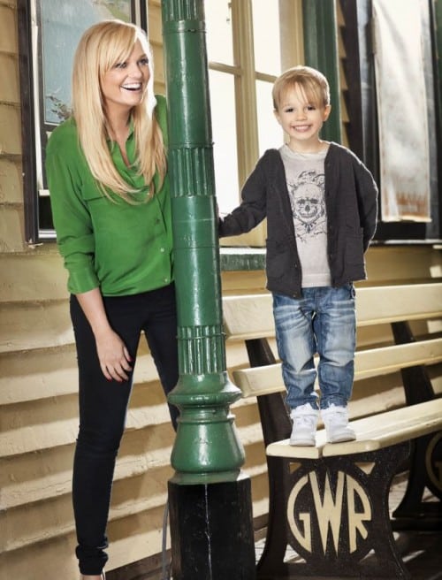 Emma Bunton with son Beau for Argos