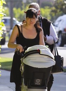 Selma Blair and Baby Arthur out for Halloween