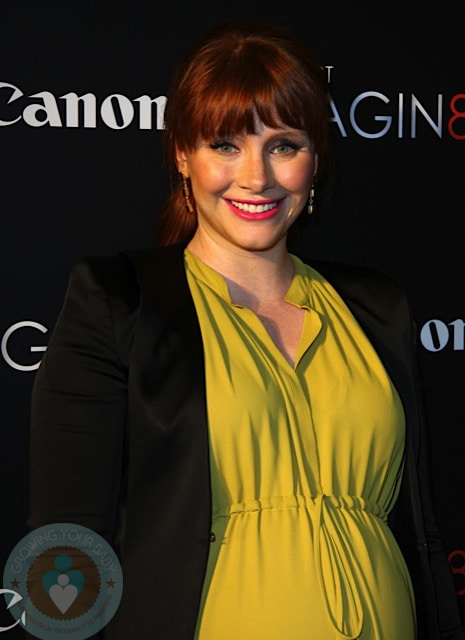 A very pregnant Bryce Dallas Howard at When You Find Me screening