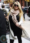 A pregnant Jessica Simpson out in NYC