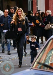 Gisele Bundchen and Benjamin Brady in the West Village