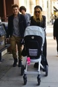 Rachel Zoe and son Skylar Berman in LA