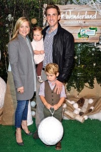 Jessica Capshaw with Christopher, Gavin, Luke and Eve Gavigan at Baby2Baby event