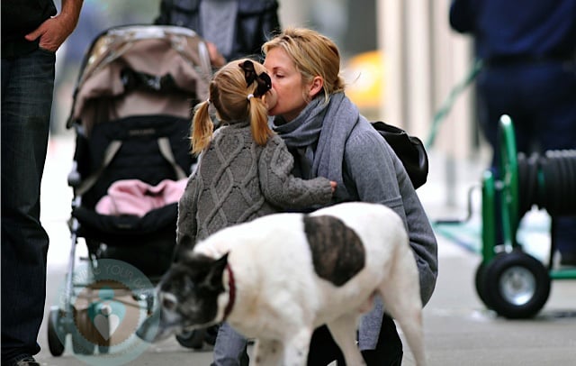 Kelly Rutherford kisses daughter Helena Giersch in NYC