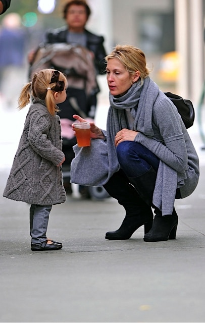 Kelly Rutherford with daughter Helena Giersch in NYC