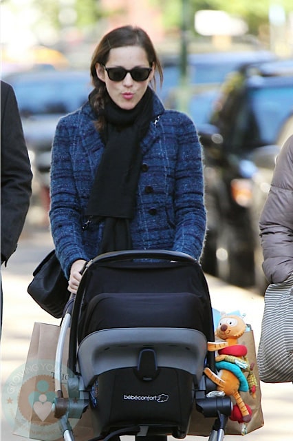 Marion Cotillard with son Marcel in NYC