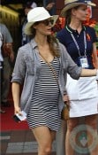 Pregnant Keri Russell At US Open