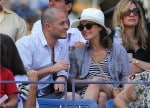 Pregnant Keri Russell and Shane Deary  At US Open