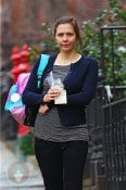 Pregnant Maggie Gyllenhaal out in Brooklyn