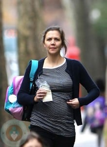 Pregnant Maggie Gyllenhaal out in Brooklyn