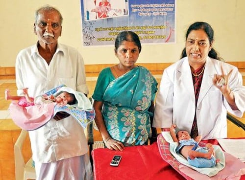 Rathinam and her 81-year-old husband Perumalsamy