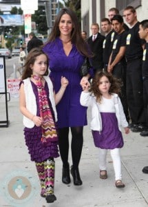 Soleil Moon Frye and daughters Poet and Jagger at Harajuku Mini Collection for Target launch