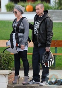 Pink and Carey Hart hang out at the park