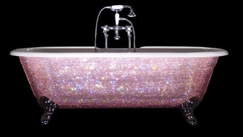 swarovski baby bathtub