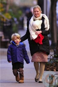 Gretchen Mol with daughter Winter & son Ptolemy