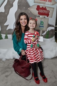 Ali Landry and daughter Estella at Santa's Secret Workshop