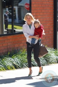 Ali Larter and Theodore out at the drs in LA