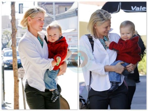 Ali Larter with Theodore at the Doctors