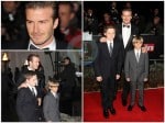 David Beckham with his sons Brooklyn and Romeo at the Sun Military Awards