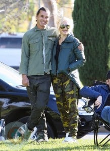 Gwen Stefani and Gavin Rossdale at the park in LA with their boys