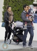 Jessica Alba and Cash Warren Christmas Shopping WIth Their Girls