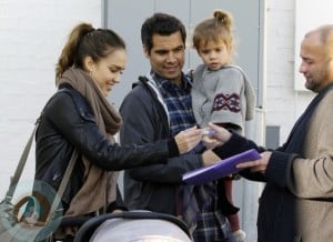 Jessica Alba and Cash Warren Christmas Shopping WIth Their Girls