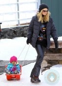 Heidi Klum and Lou Samuel in Aspen