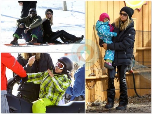 Heidi Klum and Seal spend the holidays in Aspen