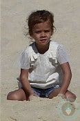 Honor Warren at the beach in Cabo San Lucas