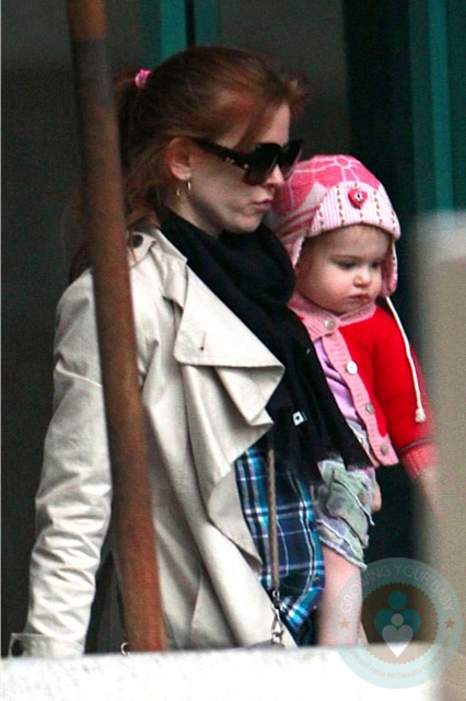 Isla Fisher and daughter Elula at the GYM in LA 2
