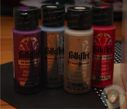 Metallic paints for ornament craft
