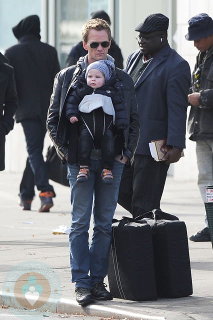 Neil Patrick Harris with son Gideon in NYC