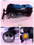 Origami stroller folded