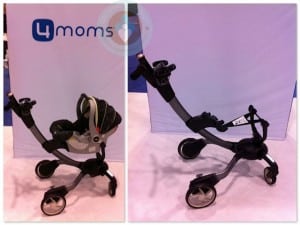 Origami stroller with infant seat