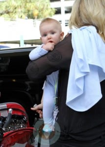 Penny Lancaster and Aiden Stewart at MIA