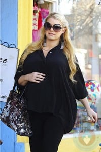 Pregnant Jessica Simpson wedding dress shopping