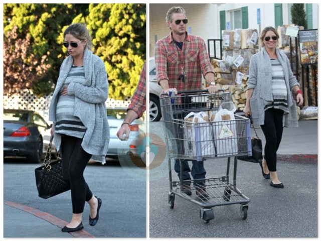 Pregnant Rebecca Gayheart and Eric Dane shopping in LA