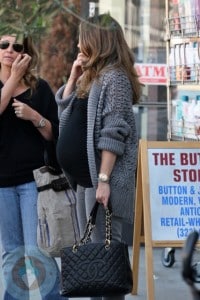 Pregnant Rebecca Gayheart in Beverly Hills