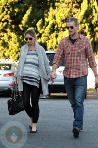 Pregnant Rebecca Gayheart grocery shopping with husband Eric Dane