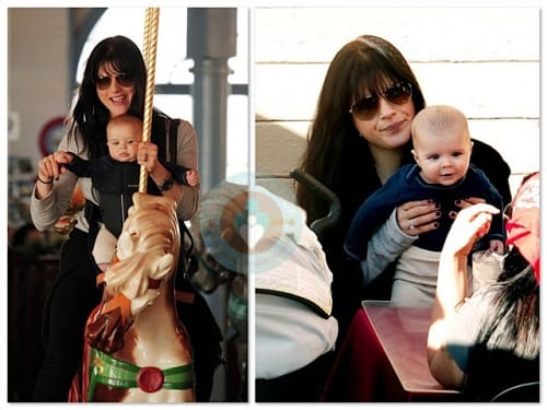 Selma Blair & son Arthur at the Santa Monica Pier