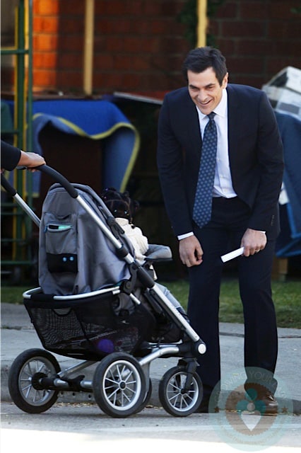 Ty Burrell and daughter Frances in LA